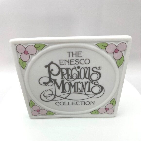 The Enesco Precious Moments Collection Porcelain Shelf Sitter Sign, 1990 - Picture 2 of 11